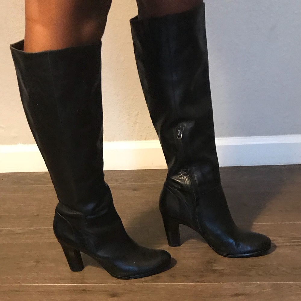 Sam Edelman Leather Boots -Black in size 9.5